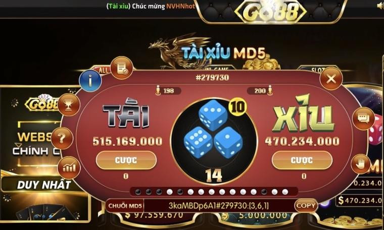 Game tài xỉu.